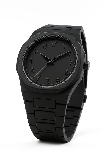 Luxury Ultra Thin Watch Water Splash Black