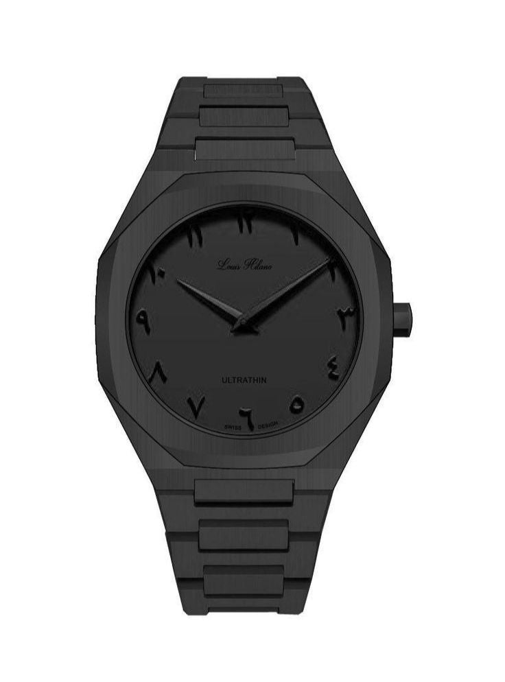 Luxury Ultra Thin Watch Held in Hand Close-up