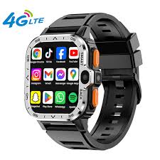 4G LTE Android Smart Watch - Rugged orange edition