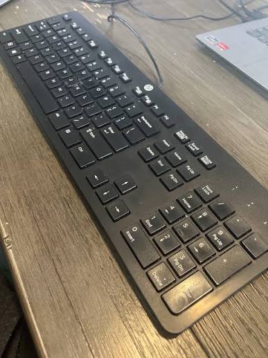 HP Slim Keyboard Close-up Keys View