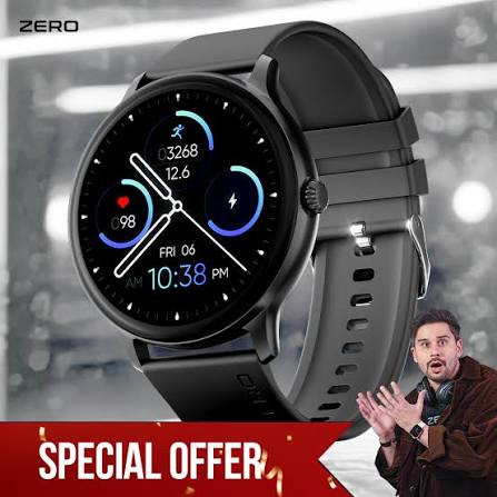 ZERO Smart Watch Blue Dial with Fitness Stats