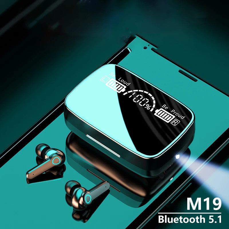 M19 Bluetooth 5.1 TWS Earbuds Teal